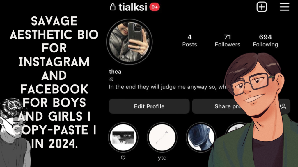Savage Aesthetic bio for Instagram and Facebook for boys and girls | copy-paste | in 2024.