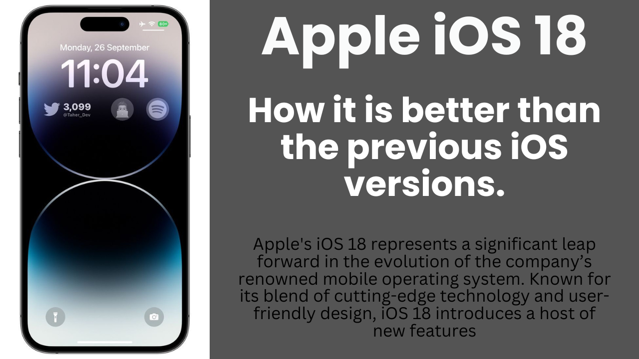 Apple iOS 18: how it is better than the previous iOS versions.