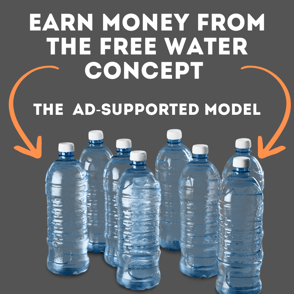 Earn Money from the Free Water Concept: The Ad-Supported Model in 2024.